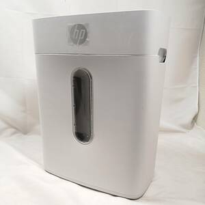 HP 電動 シュレッダー 家庭用 ( 15L / 1-3人用 ) 静音 コンパクト / クロスカット 大容量ダストボックス / 小型 スリム ジャンク a08789