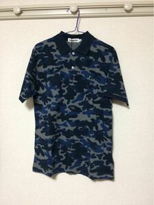 新品 A BATHING APE アベイシングエイプ ポロシャツ カモフラ