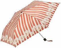 [ムーンバット] 折りたたみ傘 Sweet Jasmil(スイートジャスミン) ストライプフラワー おりたたみ傘 晴雨兼用 耐風_画像1