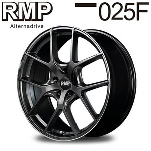 MID RMP 025F (セミグロスガンメタ＋リムエッジDC＋ロゴマシニング) アルミホイール 4本セット 18×8.0J 5H PCD120 +36