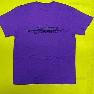 STEWART スチュワートの大会Tシャツ。パープル　日本の標準のMサイズ