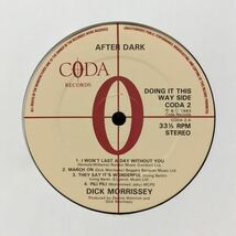 PROG/DICK MORRISSEY (IF)/ AFTER DARK (LP) UK ORIGINAL, ART PRINT付き 完品 (g324)_画像4