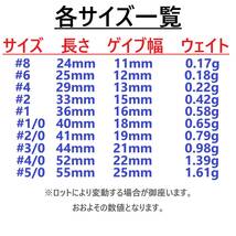 【送料120円】高炭素鋼 オフセットフック #2 50本セット ブラックニッケル仕上げ ワームフック テキサスリグ等様々なリグに！_画像5