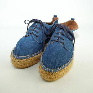  lowering . attaching GAIMOgaimo37 23.5 sneakers thickness bottom espadrille Denim blue group /DC139