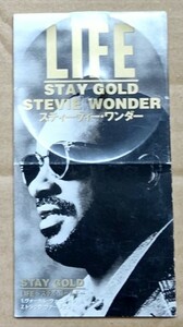 8cmCDシングル/Stievie Wonder スティヴィー・ワンダー/Stay Gold ステイゴールド