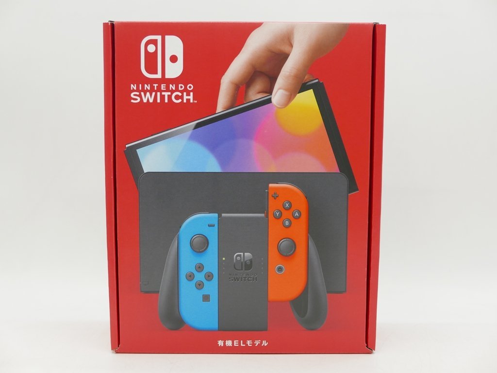 新品未使用】Switch有機EL【外箱破損】 ホワイト系テレビゲーム限定版