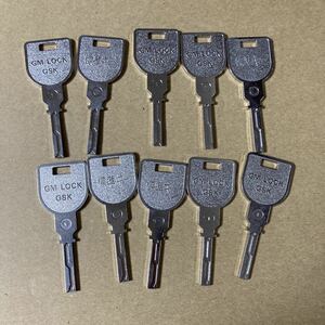 5号機 GM LOCK GSK ドアキー 10本 スロット 実機部品