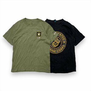 U.S.ARMY U.S.NAVY 2着セット Tシャツ 半袖 古着 メンズ M ミリタリー USA製 Soffe ソフィ 単品売り不可