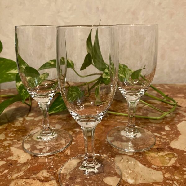 ワイングラス デザートグラス　3個　他のグラスとまとめ買いの方はお値引きします。