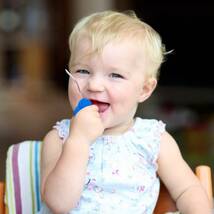 ブルー-車 Qshare赤ちゃん用ベビースプーンフォークセット 幼児用スプーンフォーク 握りやすい初めての離乳食用具 離乳食 訓練_画像8