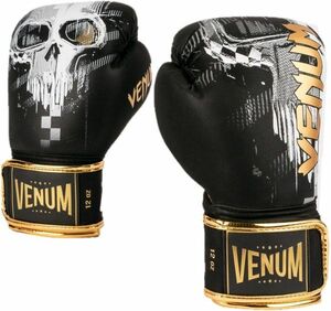VENUM ボクシンググローブ スカル Skull Boxing gloves ブラック VENUM-04035-001 スパーリンググローブ キックボクシング 格闘技 10oz