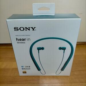 新品 SONY MDR-EX750BT (L) ワイヤレスステレオヘッドセット h.ear in Wireless Bluetooth対応 ビリジアンブルー