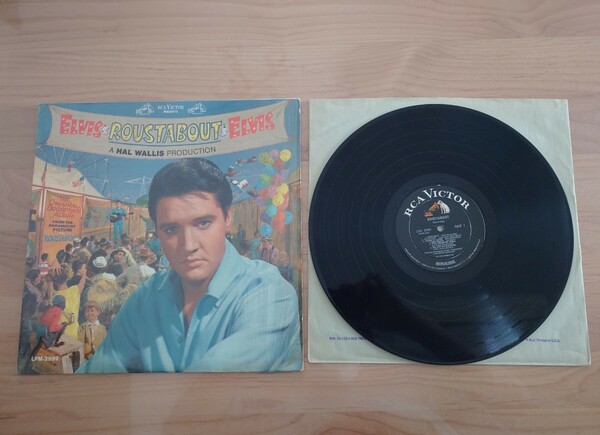 ★エルビス・プレスリー Elvis Presley★ELVIS ROUSTABOUT A HAL WALLIS PRODUCTION★LPレコード★中古品★エルヴィス・プレスリー 