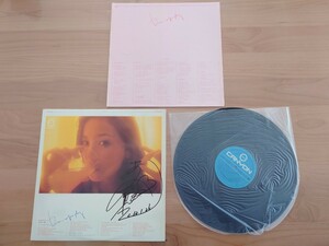 ★あべ静江 Shizue Abe★DISCOGRAPHY AF-6003★サイン書き込みあり★ポスター付★LPレコード★中古品