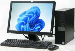 * new goods SSD256GB installing Windows11 * DELL Optiplex 7050-7700SF # 19 -inch wide liquid crystal set # i7-7700/ no. 7 generation / newest OS installing desk top 