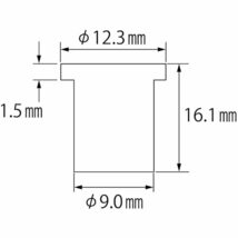 ロブテックス エビ ブラインドナット“エビナット”(平頭・アルミ製) エコパック 板厚3.2_画像3