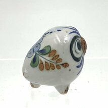 メキシコ トナラ焼 フクロウ ふくろう 陶器 メキシコ雑貨 民芸品 オヴジェ 置物 縁起物 インテリア コンパクト 土産 スーベニア 【道楽札幌_画像3