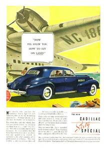 *1939 year. automobile advertisement Cadillac 3 Cadillac GM