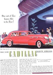 ◆1941年の自動車広告　キャデラック1　Cadillac　GM