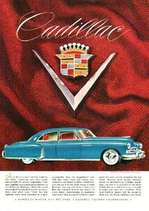 *1948 year. automobile advertisement Cadillac 5 Cadillac