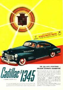 ◆1941年の自動車広告　キャデラック9　Cadillac　GM