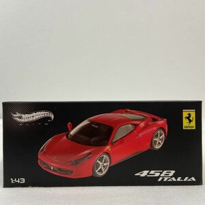 限定車 HOTWHEELS ELITE 1/43 FERRARI 458 ITALIA Red ホットウィール エリート イタリア　Hot Wheels スーパーカー ミニカー モデルカー