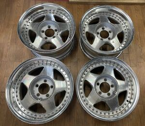 Weds 16x8JJ/ PCD 114.3/5H /ET-2 / ハブ径約82mm４本セット　深リム 3P