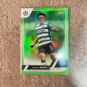 【守田英正/Hidemasa Morita】2022-23 Topps UEFA Club Competitions Neon Green Foil 199シリ　10/199