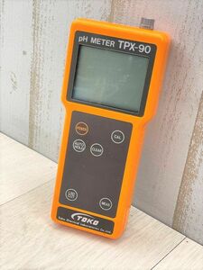 TOKO ガラス電極式水素イオン濃度計 TPX-90 動作確認済 99年製 0～14pH 本体のみ 東興化学研究所 pHメーター 実験 環境測定器 即日配送