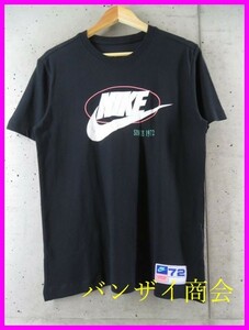 【送料300円可】011m26◆新品です◆両面プリント◆NIKE ナイキ Swoosh 半袖Tシャツ M/ジャージ/ジャケット/スニーカー/ブラック/黒