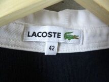 0290ｍ32◆お洒落◆LACOSTE ラコステ ワッペン付き 半袖ラガーシャツ 42/ポロシャツ/ゴルフ/ジャケット/レディース/女性/婦人_画像8