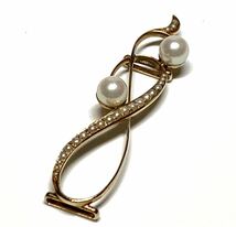 MIKIMOTO ミキモト K22 シードパール パール 帯留 本真珠 和装小物_画像5