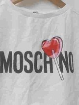 moschino Tシャツ　 カットソー ロゴ プリント キャンディー 汚れあり サイズ128 ホワイト キッズ 1211000010534_画像3