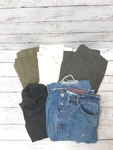 ZARA　ザラ　BASIC　WOMAN　パンツ　ブラック　カーキ　ホワイト　ブラウン　5点まとめ　#1106170011231