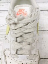 NIKE ナイキ スニーカー 315115-160　エア フォース 1　WMS AIR FORCE1 '07 24㎝ ホワイト　イエロー レディース 1208000019445_画像4