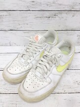 NIKE ナイキ スニーカー 315115-160　エア フォース 1　WMS AIR FORCE1 '07 24㎝ ホワイト　イエロー レディース 1208000019445_画像1