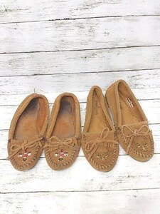 《 MINNETONKA　ミネトンカ 刺繍　ビーズ　2点まとめ モカシン 女 》 1201000013505