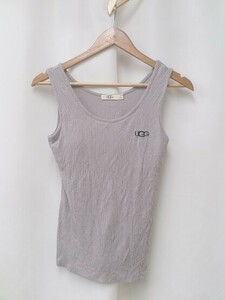 ugg UGG tank top rib pad attaching embroidery Logo size l gray lady's 1211000014167