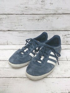 adidas アディダス 箱付き　スウェード　かかと部破れあり　ローカット スニーカー 22㎝ ネイビー 女 1204000004214