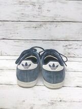 adidas アディダス 箱付き　スウェード　かかと部破れあり　ローカット スニーカー 22㎝ ネイビー 女 1204000004214_画像2