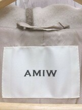 AMIW　アミウ コート 長袖 フーディー　ジップアップ　ウール使用　無地 38サイズ ベージュ レディース 1210000015532_画像3