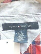 Tommy Hilfiger トミー ヒルフィガー チェック柄　コットン素材　日本サイズS 長袖 シャツ XS ブルー 女 1202000014691_画像3