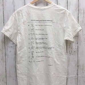 MAISON SPECIAL メゾンスペシャル Ｔシャツ 半袖 プリント 手洗い やり方 個性的 サイズ不明 ホワイト ユニセックス 1301000004142の画像2