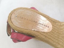 marcbymarcjacobs サンダル ウェッジソール ストラップ レザー 23cm ピンク レディース 1208000003642_画像9