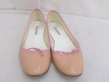 repetto レペット パンプス バレエシューズ 5142101086 リボン エナメル 23.5ｃｍ ピンク レディース 1207000009562_画像2