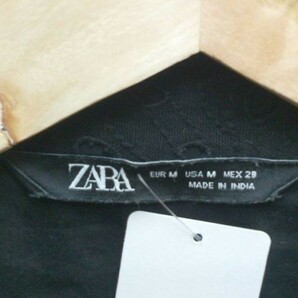 ZARA ザラ シャツ ワンピース 長袖 レディース ブラック サイズ #1112000004236の画像3