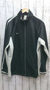 NIKE ナイキ 338369　A40　ジャージ　メッシュ　スタンドカラー 長袖 ジップアップジャケット L ブラック メンズ 1205000004853