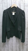 ZARA WOMAN　ザラ ウーマン ノーカラージャケット　ジャケット　スーツ 長袖 テーラードジャケット 6 ブラック 女 1203000012397_画像1