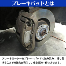 ハイエース KDH201V 200系 フロント ブレーキ パッド 左右 4枚 セット NAO材 04465-26420 V9118A102 互換品 ディスク パット_画像4