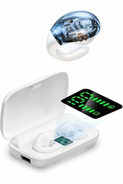 【2023業界初設計 空気伝導イヤホン】イヤホン ワイヤレス ブルートゥースイヤホン Bluetooth5.3 空気伝導耳挟み式 